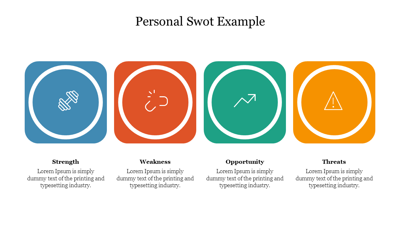 Nice Personal Swot Example For PPT Presentation slides